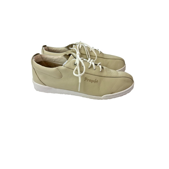 Propet Firefly Walking Sneakers Genuine Leather Beige Women Neutral Size 9 W3606 - Picture 1 of 10